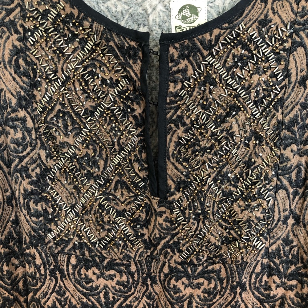 Anthropologie jumpsuit/romper with beading - Picture 4 of 7